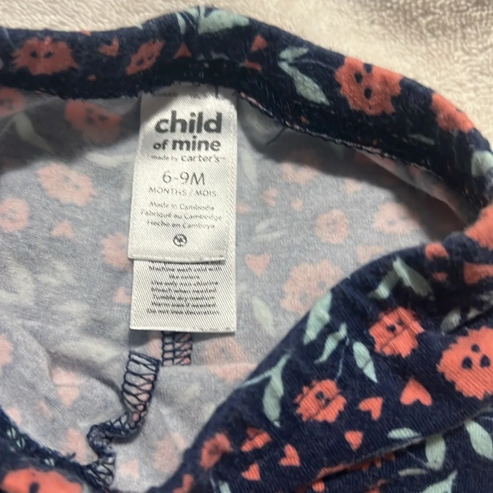 Child Of Mine Summer Set of 3: Short Sleeve Set 6-9 mos, Onesie & Top 3-6 mos